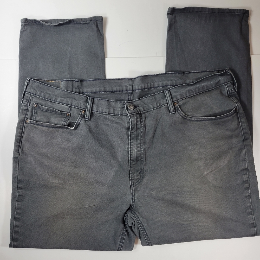 Levi's 541 Faded Black Denim Jeans Size 46×32 Athletic Fit